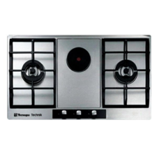 Tecnogas Built In Cooktop Stainless 75cm 2Gas+1Electric