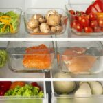 organized foods in the fridge