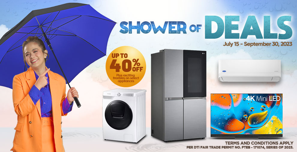Savers Appliances Shower of Deals