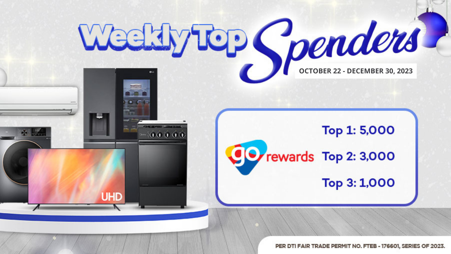 Weekly Top Spenders Rewards